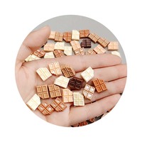 Vente chaude 100 pièces artificielle 3D chocolat bonbons Dessert Slime perles breloques pour bricolage artisanat maison maison de poupée cuisine chambre décor