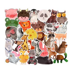 50Pcs Animale Del Fumetto Autoadesivo Decorazione <span class=keywords><strong>Per</strong></span> I Bambini Bambini Pittura di Arte di Carta Notebook Decorazione Graffiti Etichetta <span class=keywords><strong>Adesivi</strong></span> - Product Image 1