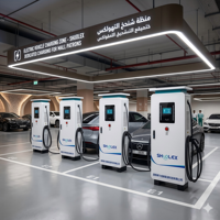 Borne de Recharge Commerciale pour Véhicules Électriques 60kW 120kW 180kW 240kW – Station de Recharge Rapide DC à Double Connecteur pour Zones de Services et Aire de Repose Autoroutières