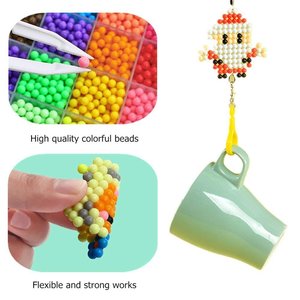 Juego de cuentas de gel de agua para principiantes, kit de cuentas de gel de agua para principiantes, compatible con cuentas de gel mágico para niños, tallo educativo de fabricación manual - Product Image 2