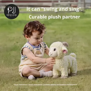 Juguete de Peluche Electrónico con Control Táctil de Voz, Perrito Oveja con Movimiento de Cola, 20 cm, <span class=keywords><strong>Fnaf</strong></span>, para Niños, con Carga USB y Correa - Product Image 3