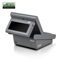 Sistema de Gestión de Pagos sin Efectivo para Tiendas de Ropa y Supermercados, Mini10 POS con Software Windows 10, Intel J1900, Diseño Moderno en Blanco, ABS