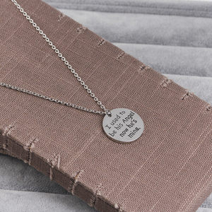 Collar con Colgante de Aleación de Zinc ZRM Fashion, Estilo Europeo y Americano, con la Frase 'Antes era su <span class=keywords><strong>ángel</strong></span>, ahora es mío, mi amor', Regalo para el Día del <span class=keywords><strong>Padre</strong></span> - Product Image 2