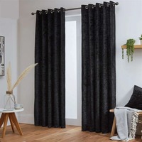 Rideaux occultants de luxe en velours givré rose doré à œillets, texturés et embossés, pour salon et chambre à coucher
