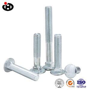 Din603 Standard Galvanized Carbon Steel Carriage Screw Nut Set Semi round Head Square Neck <strong>Rack</strong> Special Combination <strong>Bolt</strong> - Product Image 5