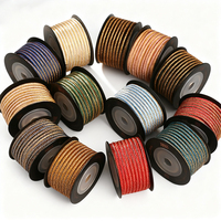 LONGJIE Nouveau style Fil écaille de poisson 3,5 mm en polyester tressé à la main pour bijoux, bracelet, collier, cordon multicolore au choix, inaltérable