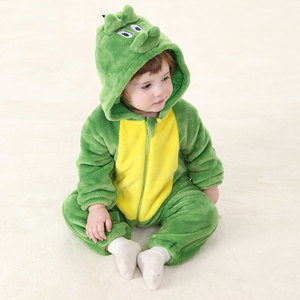 2025 Bonito Dos Desenhos Animados Engrossar Roupas <span class=keywords><strong>Animal</strong></span> Macacões Recém-nascidos Infantil Meninas Meninos Flanela Inverno <span class=keywords><strong>Animal</strong></span> Macacão De Bebê Recém-nascido