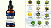 Gouttes liquides équilibrantes pour le cortisol à base de plantes 60ml saveur myrtille OEM ODM Marque privée Soutien quotidien pour le soulagement du stress chez l'adulte