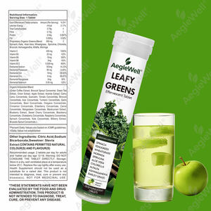 Tabletas Efervescentes de Vegetales Verdes Orgánicos de Marca Propia AegleWell - Espinaca, Kale y Trigo para Consumir Verduras Diarias - Product Image 6