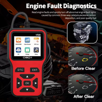 Escáner OBD2 para Automóviles V500, Herramienta de Diagnóstico para Autos con Lector de Códigos OBDII, Lector de Códigos de Error del Motor