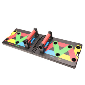 Tabla de Flexiones Plegable a Precio de Fábrica, Tabla de Ejercicios Portátil para Entrenamiento de Músculos de Espalda con Bandas de Resistencia - Product Image 1