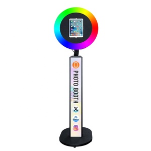2025 Nieuwe Selfie Station Fotohokje Kiosk Ringlicht Draaibaar <span class=keywords><strong>iPad</strong></span> Fotohokje voor 10.2/10.9/11/12.9/13 Inch <span class=keywords><strong>iPad</strong></span> - Product Image 5