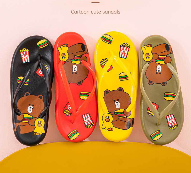 Summer PVC Beach Filp Flops Non-slip Slippers Flat Sandals Women Custom Slippers Manufacturer