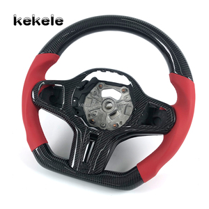 Volante Personalizado de Fibra de Carbono Forjada y Cuero para <span class=keywords><strong>BMW</strong></span> G20 G30 G21 G22 G23 M3 M4 320i 325i 330i 340i G42 G80, Pedido Personalizado - Product Image 4
