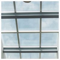Fenêtre de toit verticale automatique en alliage d'aluminium Prima, double vitrage à économie d'énergie, fixe, pour cuisine et usage résidentiel