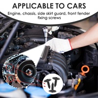 50 pièces de clips de fixation métalliques pour voiture, rivets pour panneaux intérieurs et extérieurs de carrosserie