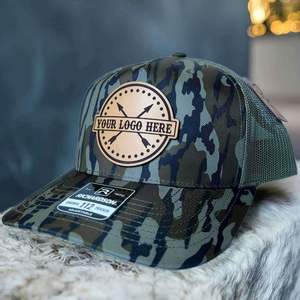 Custom Plain Gorras Cap Camo Hat Embroidery Private Label Rope Black Cap Snapback Leather <b>Patch</b> Richardson 112 Trucker Hats - Product Image 5