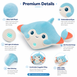 Peluche Personalizado de <span class=keywords><strong>Pez</strong></span> <span class=keywords><strong>Murciélago</strong></span> AI - Caja de Regalo para Cumpleaños - Product Image 6
