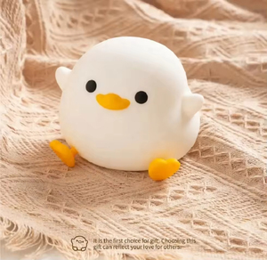 Lampe de <span class=keywords><strong>chevet</strong></span> LED intelligente en silicone en forme de canard, personnalisable OEM, pour chambre d'enfant - Product Image 5