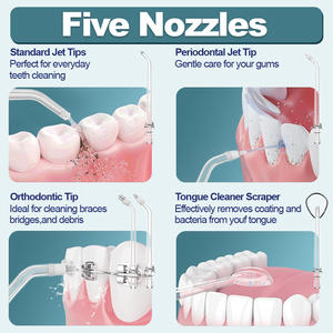 La migliore vendita di filo d'acqua per la cura orale per la pulizia dei denti portatile filo elettrico filo interdentale irrigatore orale apparecchi per la cura orale - Product Image 5