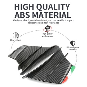 Kit d'aile aérodynamique d'aileron de moto de becquet d'aileron en plastique de vente chaude adapté aux ailettes de Ducati <span class=keywords><strong>Cbr650r</strong></span> - Product Image 3