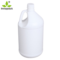 Bidons en plastique ronds de 1 gallon de type F, résistants à l'oxydation, en PP/HDPE de qualité alimentaire, avec bouchons à bec verseur et poignée en plastique de 145 g, pour usage chimique