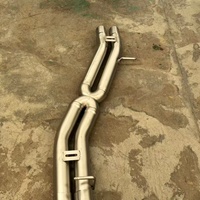 Tuyau d'échappement en acier inoxydable 304 pour Audi S6, S7, RS6, RS7, A8, S8, C7 4.0. Tuyau d'échappement, 100% soudé TIG.