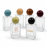 Flacon de parfum rectangulaire en verre transparent de haute qualité 30ml 50ml 100ml avec bouchon et pulvérisateur – Bouteilles vides