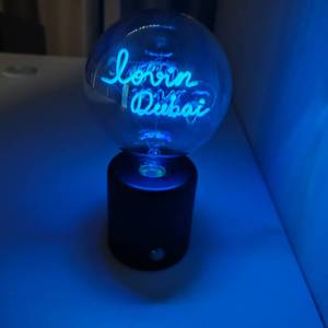 Customized G125 LED Desk Light Modern <strong>Style</strong> Hand-Held <strong>USB</strong> Rechargeable with Type-C Filament Lamp Lovein Dubai Letter Table Light - Product Image 2