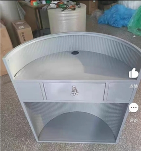 <b>Mini</b> Modern Design Reception <b>Desk</b> Hair Beauty Salon Circular Reception <b>Desk</b> Hotel Front <b>Desk</b> Reception Counter - Product Image 3