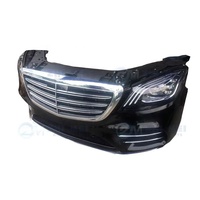 Pour mercedes-benz classe S 220 221 222 223 pare-chocs avant LED phare pour Benz plaque de pare-chocs avant voiture accessoires pièces automobiles