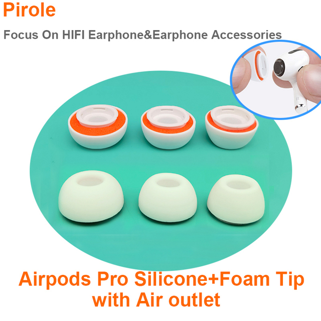Earmuff Silicone Ear Tips Memory Foam  Earbuds Cover Earpad for  airpods Pro 1/2 Generation  Earplugs Accessories