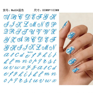 Pegatinas de <span class=keywords><strong>Uñas</strong></span> con Letras Blancas y Negras, Adhesivos Autoadhesivos para <span class=keywords><strong>Uñas</strong></span>, Estilo INS, Alfabeto, Suministros para Arte de <span class=keywords><strong>Uñas</strong></span>, para Manicura DIY, Venta al Por Mayor - Product Image 2