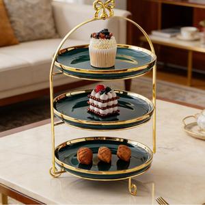 Marble Design Dinnerware <b>Set</b> Dishes Gold Serving Wedding Charger Plate <b>Cake</b> <b>Stand</b> Ceramic Plates Fish Plates - Product Image 4