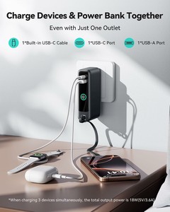 Cargador Portátil <span class=keywords><strong>INIU</strong></span> Todo en Uno, 10000mAh, Ligero, con Enchufe de Pared, Cable Integrado, 30W PD, Ideal para Regalo - Product Image 4