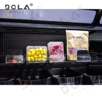 Pousseur d'étagère automatique à ressort réglable en largeur en plastique pour supermarché, magasin de détail, pour l'affichage des aliments emballés
