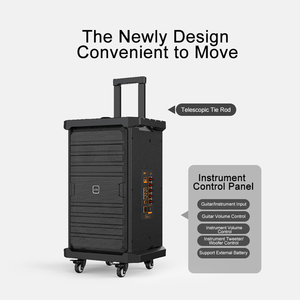 Hệ thống loa <span class=keywords><strong>Bluetooth</strong></span> di động - Loa <span class=keywords><strong>Bluetooth</strong></span> ngoài trời 120W có thể sạc lại với loa siêu trầm 8 inch và loa tweeter 3 inch - Product Image 4