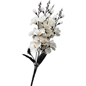 Grand bouquet de gladioles artificielles, fleurs aux couleurs d'automne pour la décoration de la maison et des mariages - Product Image 4