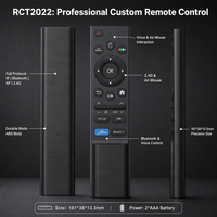 22Keys Ble Voice Smart TV Remote Controller IR Learning Wireless Remote ABS Shell OEM ODM Custom untuk Smart TV Android TV Box