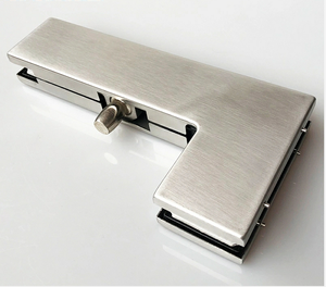 Gran oferta, accesorio de parche <span class=keywords><strong>L</strong></span> de acero inoxidable, accesorios de parche de Hardware de puerta de vidrio sin marco - Product Image 3