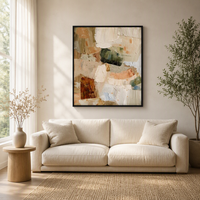 Peinture murale abstraite moderne sur toile, peinte à la main, sans cadre, pour salon, chambre, bureau, tendue