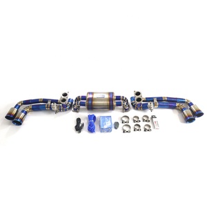 ING Nouveau style Performance 2005 et plus Ferrari F430 <span class=keywords><strong>Scuderia</strong></span> 6.3 Échappement Catback en alliage de titane Tuyau d'échappement de voiture Pièces automobiles - Product Image 1