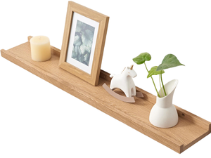 Estante Flotante de Madera para Pared, Rectangular, Minimalista, Bandeja de Almacenamiento para Sala de Estar, Duradero, de Una Sola Capa, 33x15x85cm - Product Image 1