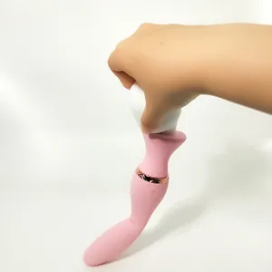 Neuer magischer Klitoris-Vibrator/Wand-Vibrator/Doppelkopf-Vibrator rosa masturbation Sex-Spielzeug G-Punkt-Stimulation Silikon-Vibrator