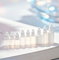 Flacon compte-gouttes en plastique de 3 ml avec bouchon à vis, flacon pour liquide, huile, collyre