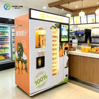 Stilte-gevoelige motor sapautomaat, sapautomaat met hoge sapopbrengst, verticale hoge display sapautomaat