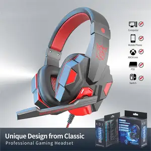 Casque de jeu à LED Bass Stereo USB Headband Noise Cancelling gamer Headset With Mic For Computer Mobile Phone Headset