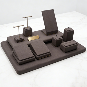 Custom Jewelry Display Props <b>Ring</b> <b>Necklace</b> Earrings Bracelet Racks Jewelry Display Stand Set - Product Image 1