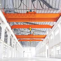 Pont roulant européen à double poutre 50T à faible hauteur de plafond, modulaire VFD, faible charge par roue pour l'industrie lourde et l'atelier d'assemblage final