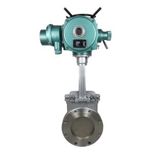 Vanne à couteaux OEM en acier inoxydable avec actionneur pour le transport de clinker industriel, type Wafer/Flange/Lug - Product Image 1